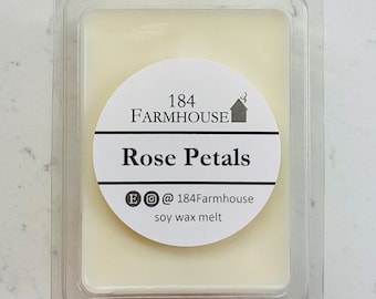 Pétales de rose • Fondants à la cire de soja parfumés Inspired | Sans colorant