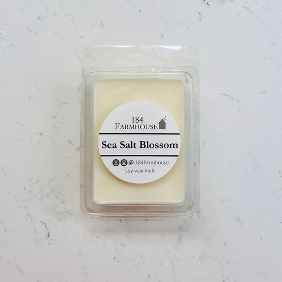 Sea Salt Blossom Scented Soy Wax Melts | Dye Free