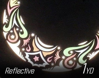 Prisma Reflective and Glow in the Dark Heat Transfer Vinyl  for T Shirts - 17.7" Width 1 Yard, Compatible With Silhouette and Cricut