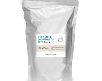 DTF Station Hot Melt Powder for Direct to Film - BLACK 1 KG
