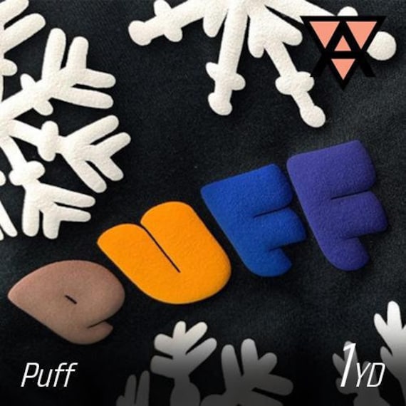 Prisma Puff PU Heat Transfer Vinyl for T Shirts 20" Width 1 Yard - Compatible With Silhouette and Cricut