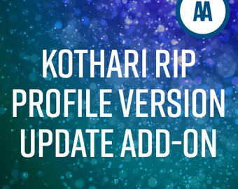 Kothari Rip Profile Version Update Add-On for F3070