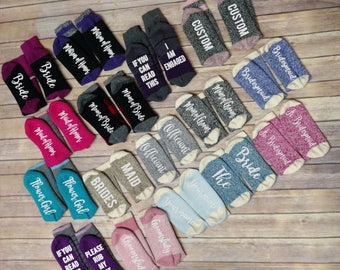 Wine Socks, Wedding Socks, Bridesmaid gift, Bride Socks, Bridesmaid Socks, Bachelorette Party, Groom Socks, Wedding gift, Christmas gift