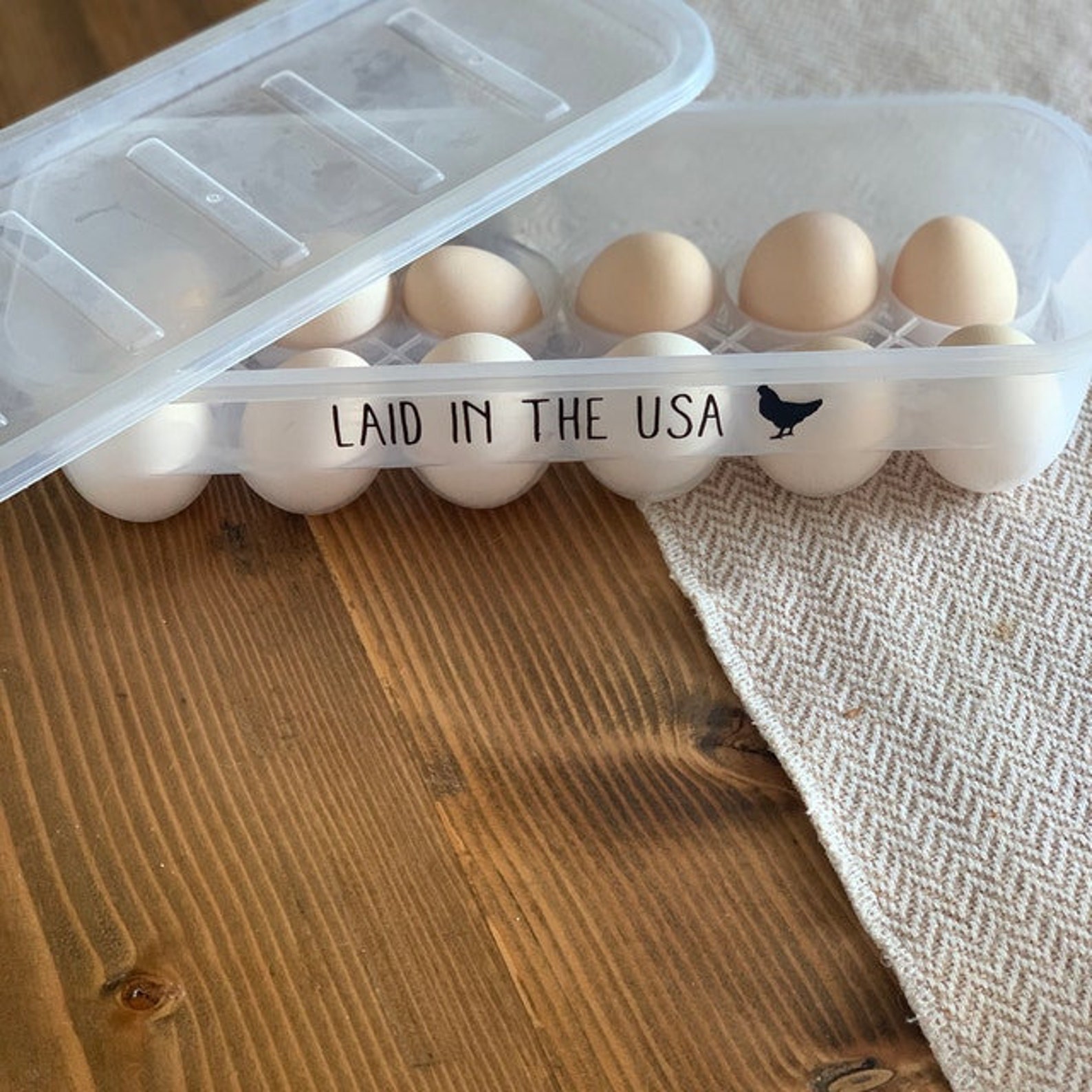 Reusable Egg Tray With Lid Funny Chicken Gift Plastic Egg Etsy