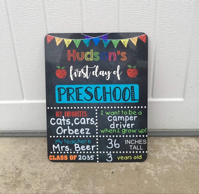 First day of school sign, First day of school board, Reusable 1st day of school sign Chalkboard, last day of school sign, last day of school 