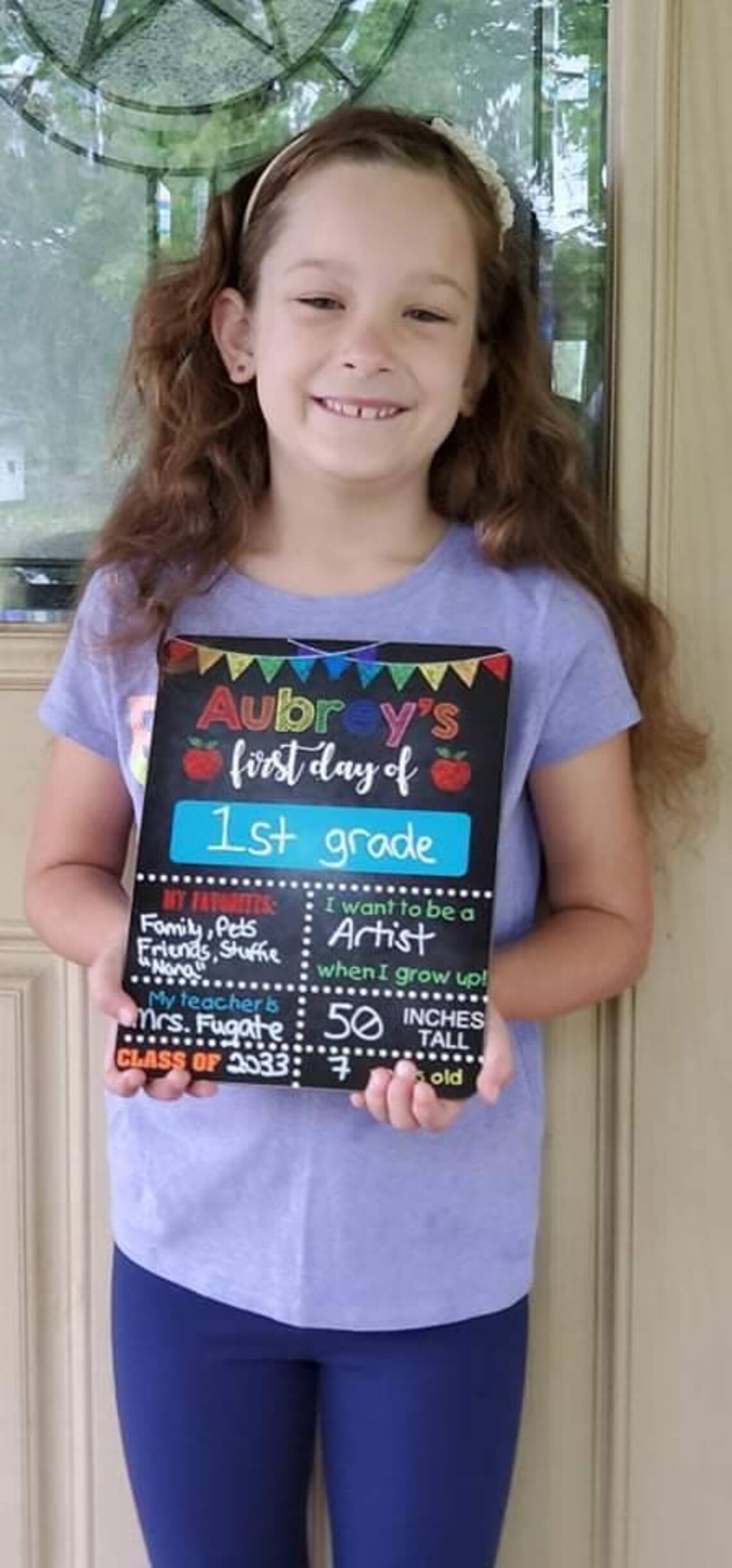 First Day of School Sign First Day of School Board Reusable Etsy