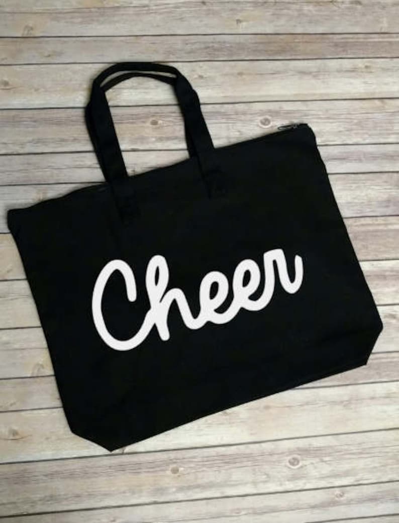 Father/'s day gift Cheer Tote Bag Cheer Mom Bag Mother/'s day gift Personalized Sports Tote Bag