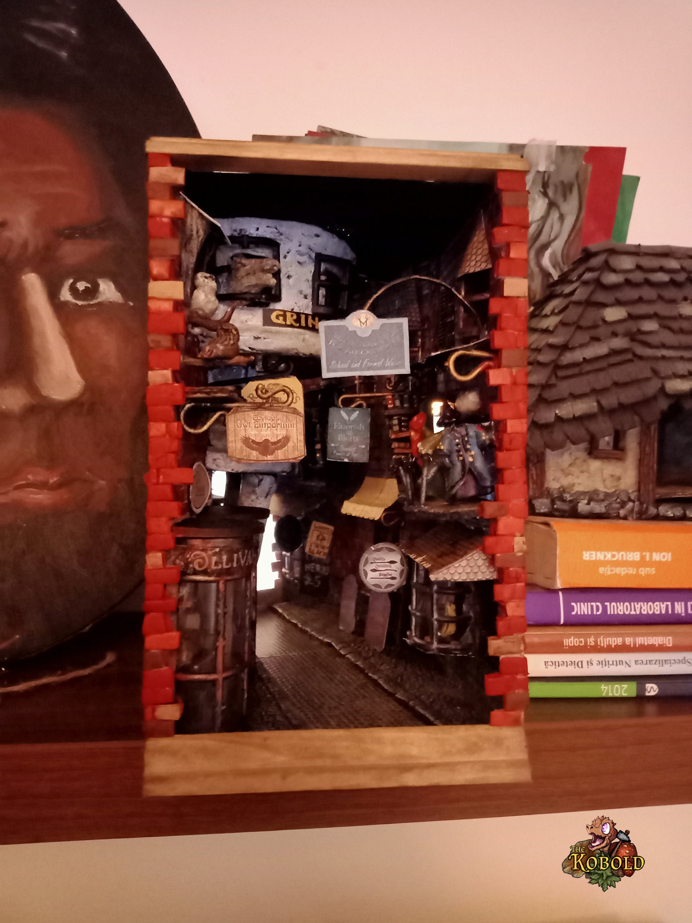 Harry Potter Diagon Alley Book Nook Bookshelf insert Etsy