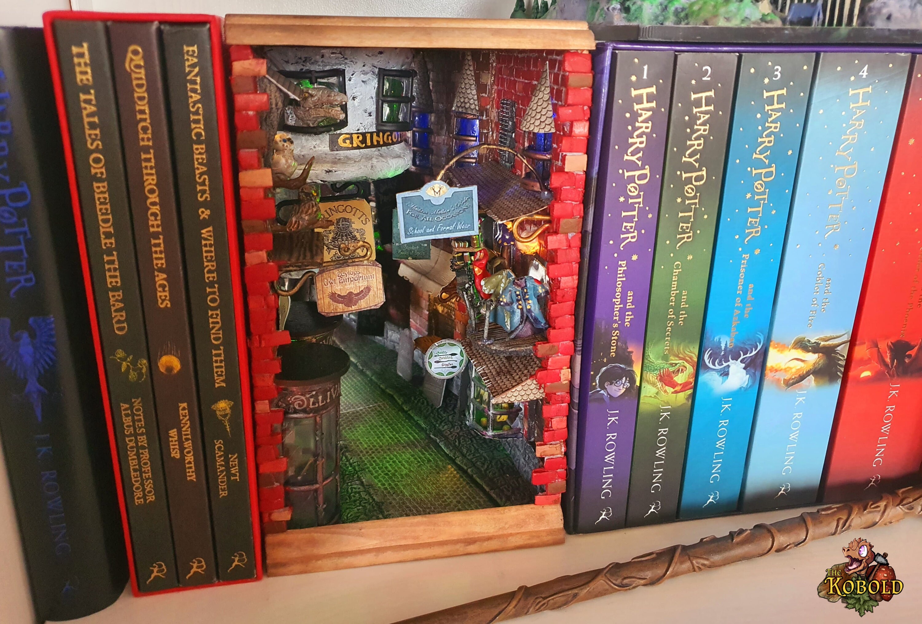 Harry Potter Diagon Alley Book Nook Bookshelf insert Etsy