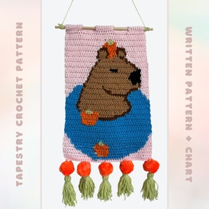 Capybara Tapestry Crochet - PATTERN