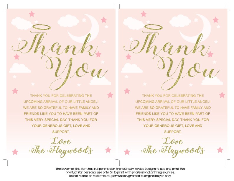 angel baby shower invitations