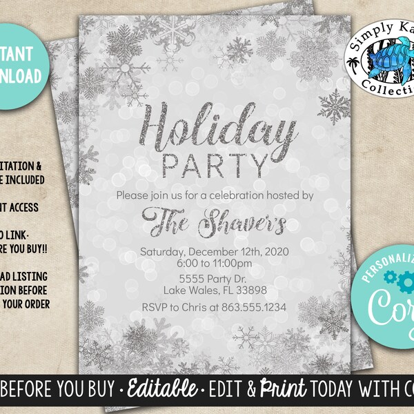 Snowflake Party - Etsy