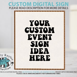 Crea tu propio letrero personalizado, crea un letrero personalizado, letrero de fiesta personalizado