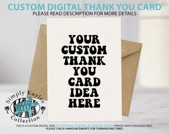 Cartão de agradecimento digital PERSONALIZADO