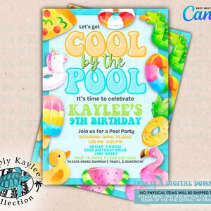 Pool Birthday Party Invite: Summer Splash (Digital Download)
