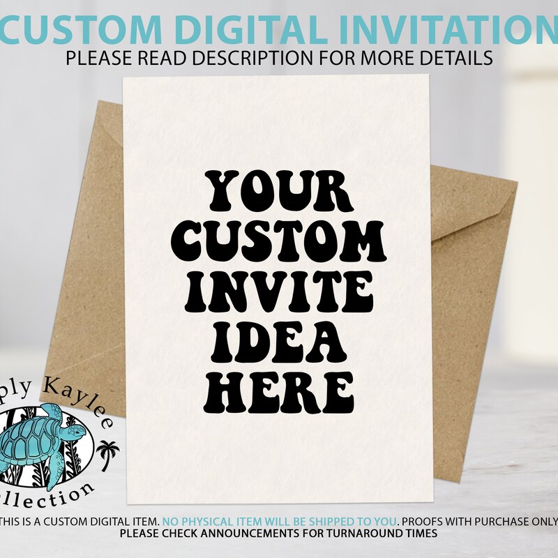 Custom Invitations - Etsy