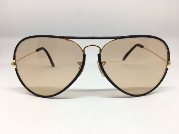 Vintage B&L (Bausch and Lomb) Ray Ban Leather Avia