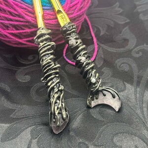 Single, Stone Decorated 10mm Chunky Crochet Hook image 13