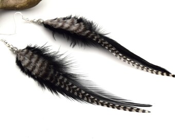 Amarok - Ethnic Feather - ethnic - Indian jewelry - Boho jewelry - feather earrings