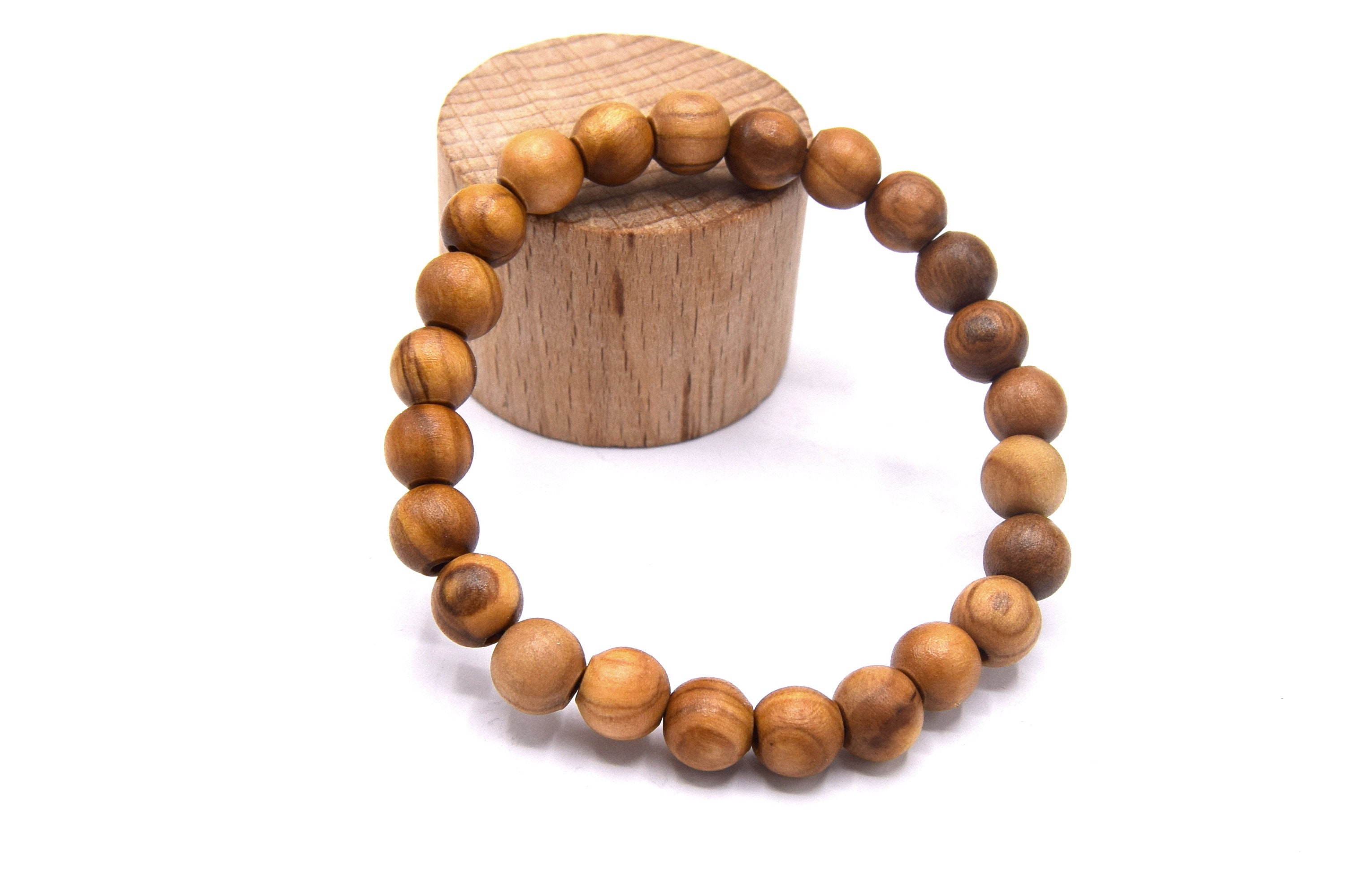 Fashion Wooden Beads Elastic Bracelet Men Jewelry Gift Buddha Wood Bead  Beads Bracelet