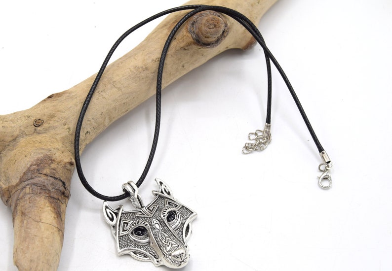 Embouts De Col Argent 925 – Tête De Loup – Gothique Rockabilly – Unisexe – Neufs