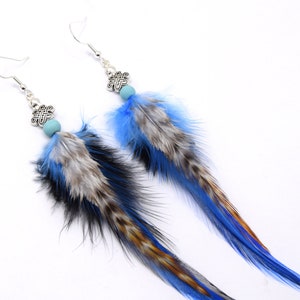 Naya Feather Earrings - Ethnic Feather - Ethnic Jewelry - Indian Jewelry - Boho -