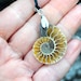 Collier Pendentif Ammonite Fossile Naturelle Unique Homme Femme Cordon
