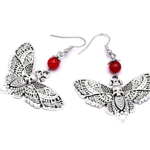 Phoenix moth earrings image 1