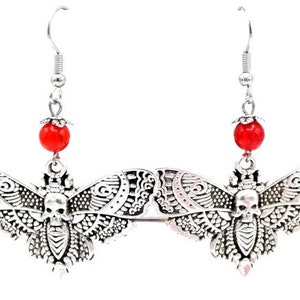 Phoenix moth earrings image 2