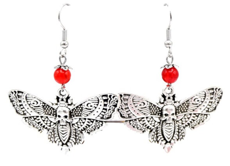 Phoenix moth earrings image 2