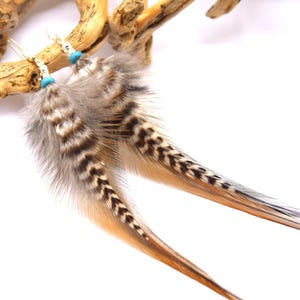 Kwanita Feather Earrings - Ethnic Feather - Ethnic Jewelry - Indian Jewelry - Boho -