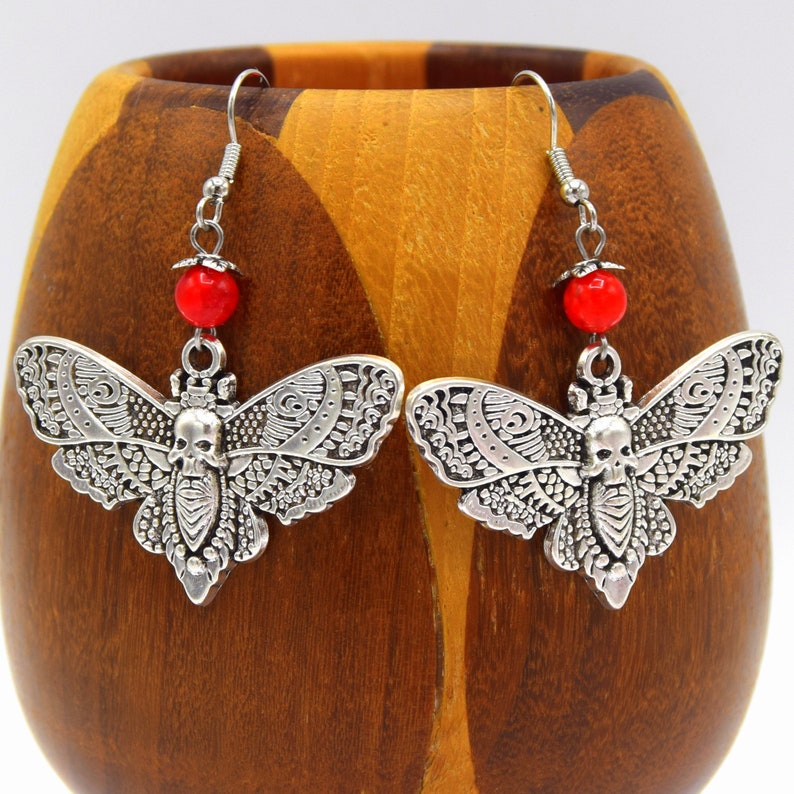 Phoenix moth earrings image 3