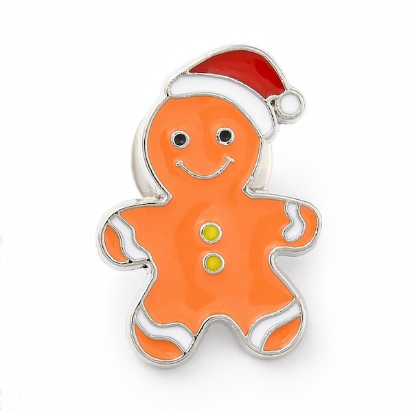 Broche pins gingerbread, bonhomme en pain d'épice, cadeau Noël