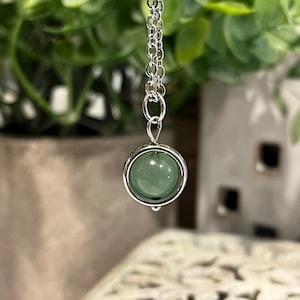 Mini Green Aventurine Fidget Necklace