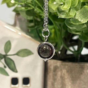 Mini Genuine Natural Dragon Blood Jasper Fidget Necklace