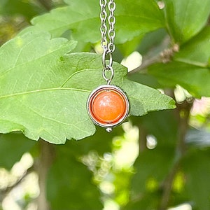 Mini Orange Aventurine Fidget Necklace