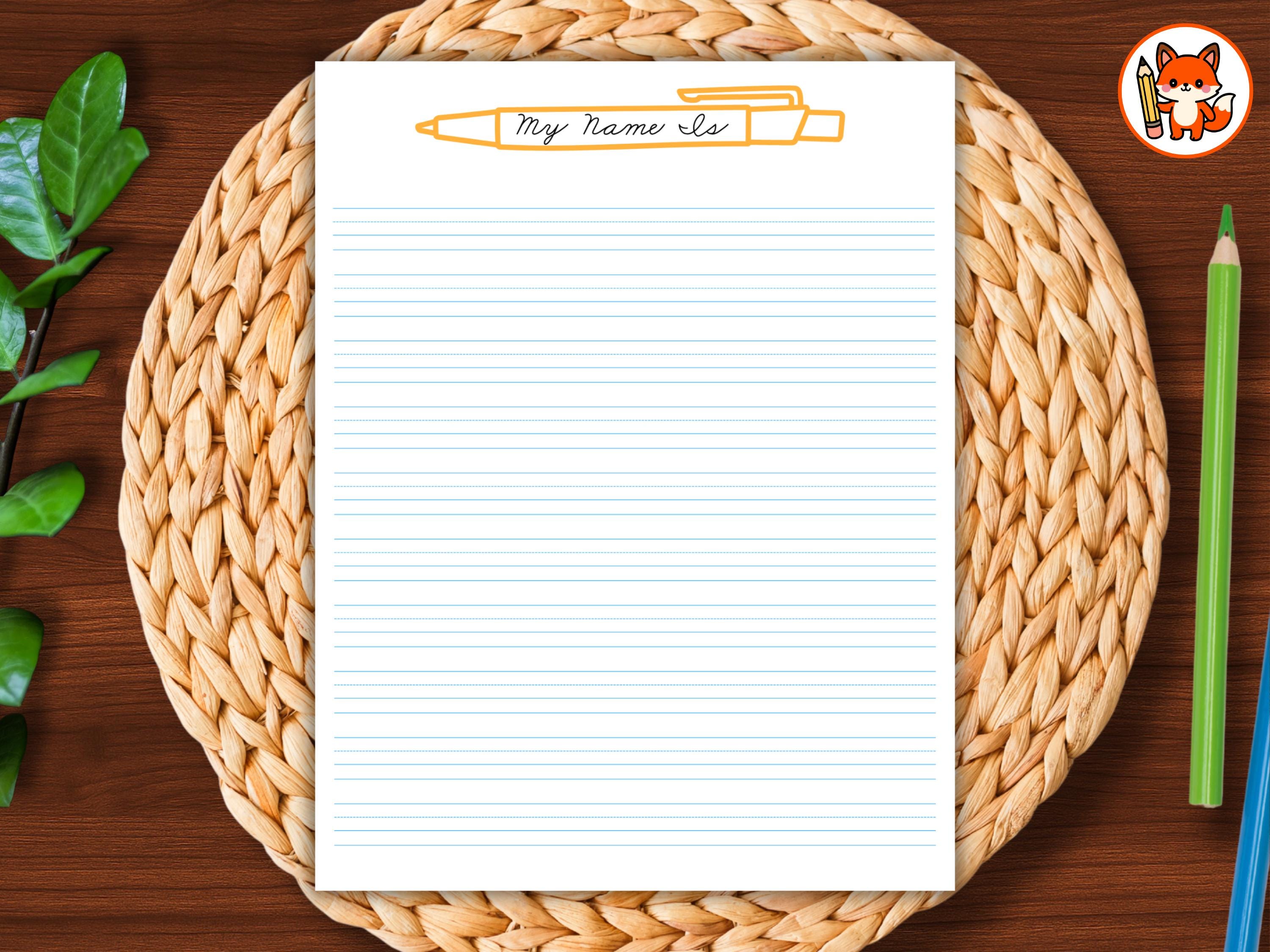 Personalized Cursive Name Tracing Worksheet, Custom Cursive Writing ...