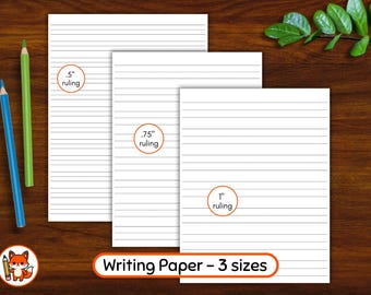 Printable Handwriting Practice Paper: Lined Worksheet Pages (PDF Download)