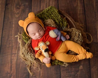 Winnie the Pooh Newborn Photography Props make to order