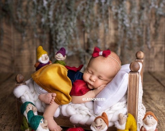 Snow White, Newborn Dress, Baby Girl Photo Props, Prop For Photographers, Newborn Photography Dress