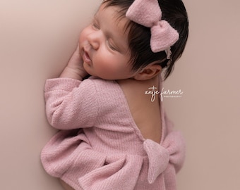 Martha boho beige or pink  Newborn  or sitter Photography Props 2
