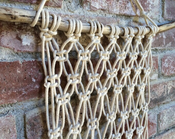 Natural Driftwood Macrame Wall Hanging Etsy