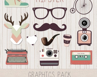 LeeLee Graphics - Clip Art (Hipster)