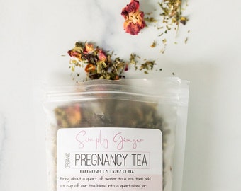 Organic Pregnancy NORA Tea ll  Makes 32 Cups of Tea ll  Maternity Tea  ll  Our Amazon Top Seller ll Loose or Tea Bags ll Baby Shower Gift