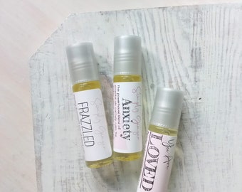 Any 3 Roller Ball Essential Oil Blends Combo ll Rollerballs ll Rollerball ll Gifts for Moms