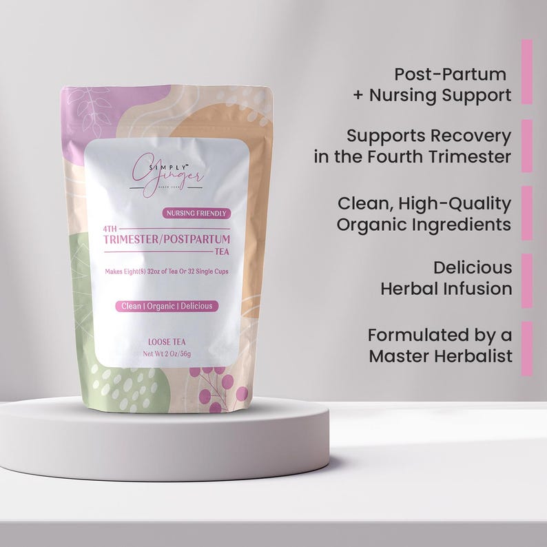 4Th Trimester / Post Partum Tea ll New Mom Tea ll Baby Shower Gift ll Nursing Friendly Tea image 5