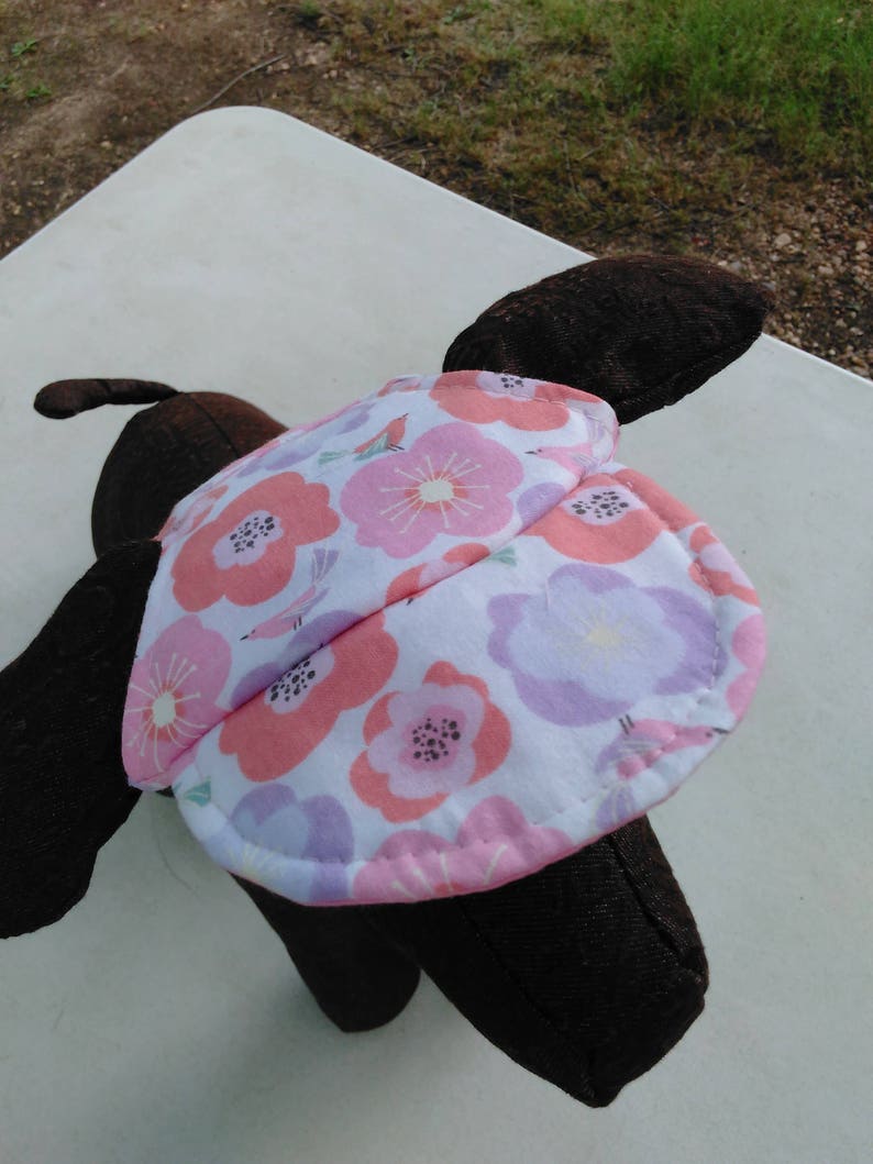 Doggy Sun Visor Pastel Multicolor Flowers on White with Purple Lining