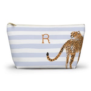 Cheetah Mahjong Tile Bag: Personalized Preppy Pouch, Original Artwork