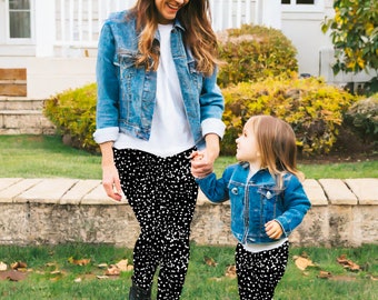 Matching leggings, Mommy and me leggings, mother daughter leggings, matching outfits, toddler leggings, yoga leggings, mother daughter yoga