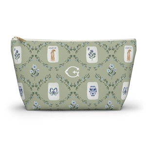 Floral Mahjong Tile Bag: Personalized Preppy Pouch